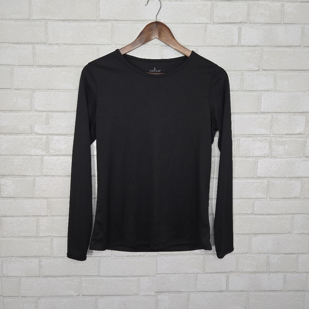 Cuddl Duds long sleeve black top